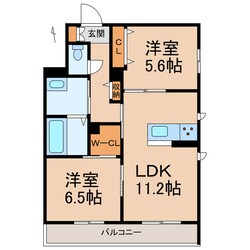 和歌山駅 徒歩13分 2階の物件間取画像